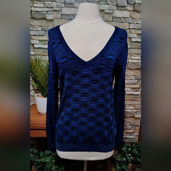 Michael Kors Deep‎ V Sweater Royal Blue Deep V - Picture 1 of 6